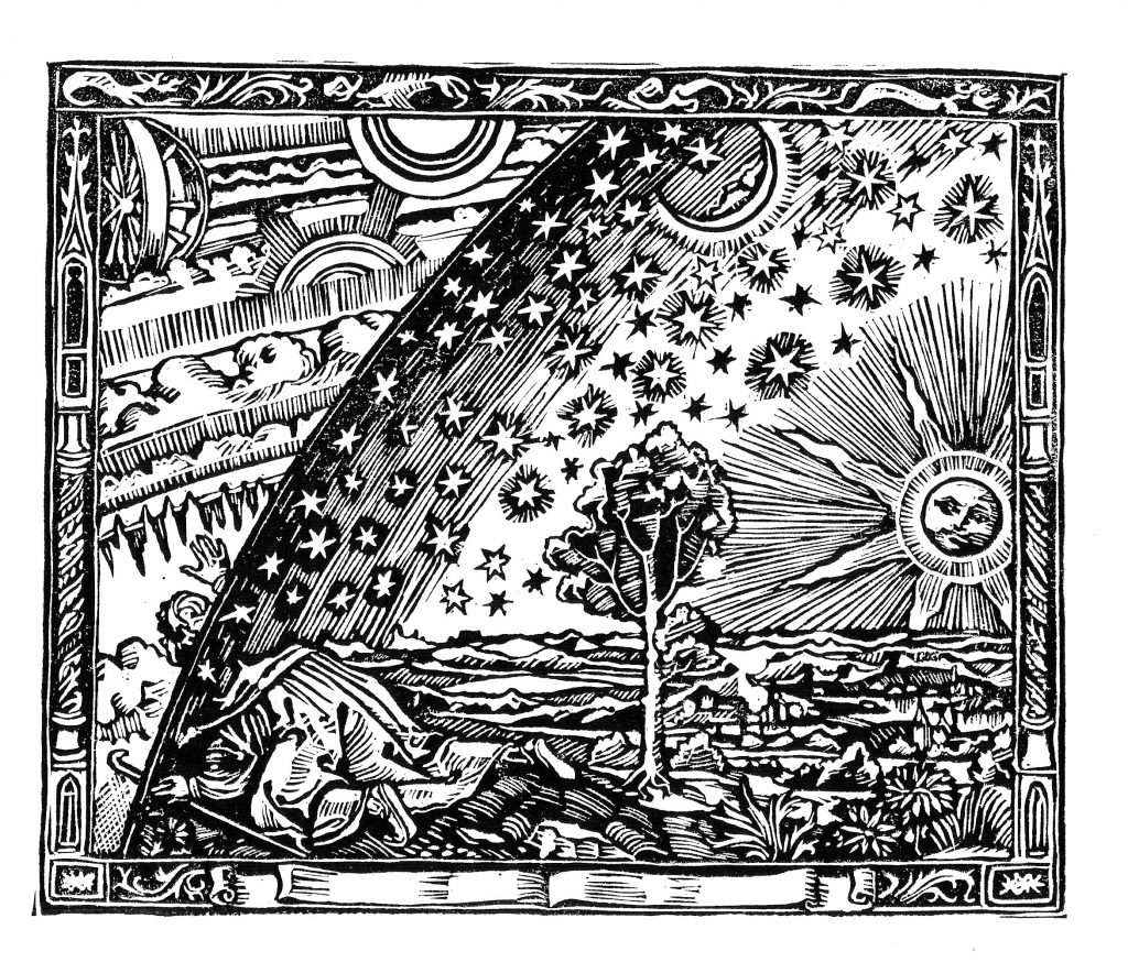 Gravure dite "au pélerin"